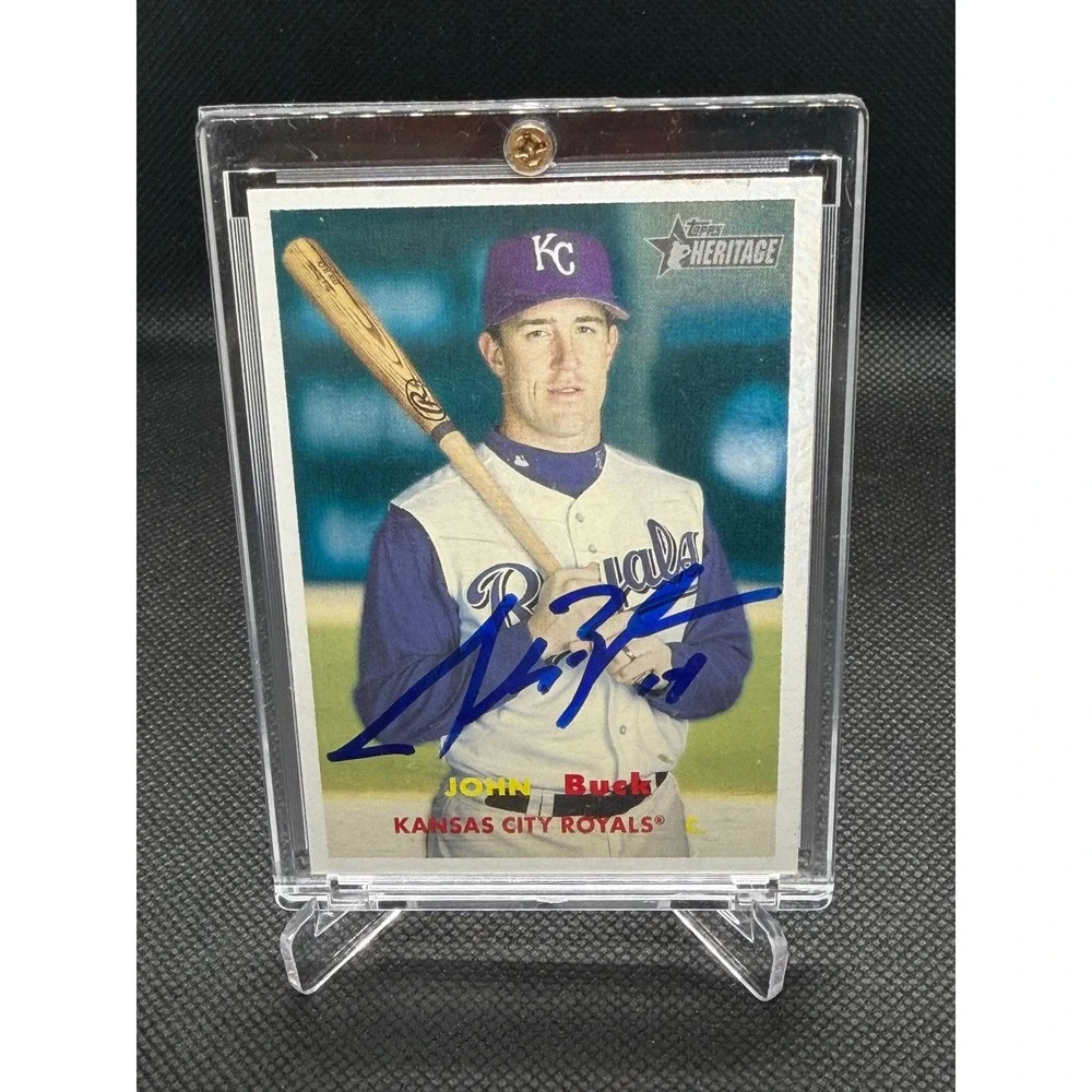 2006 Topps Heritage John Buck Signed Card 234 Kansas City Royals Autograph